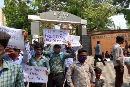 COVID-19 Scare: Engineering School Students In Odisha’s Cuttack Block Roads; Demand Online Exam