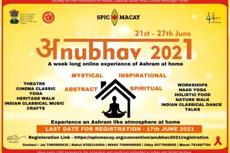 Chance For Students To Interact With Legendary Artists In SPIC MACAY’s ‘Anubhav 2021’