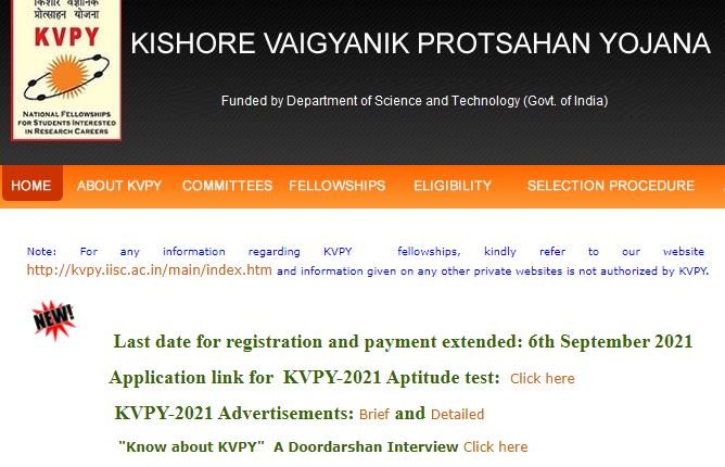 KVPY 2022 Exam