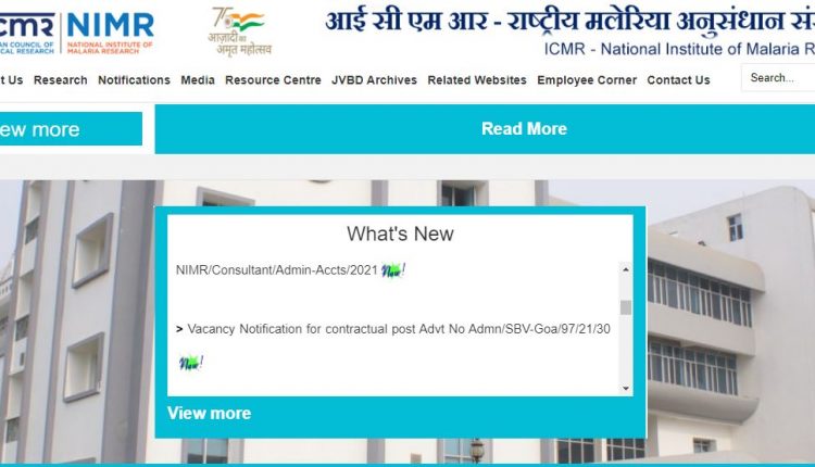 ICMR-NIMR Research Assistant