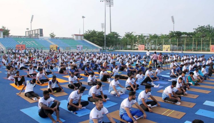 KISS-KIIT yoga Day celebration