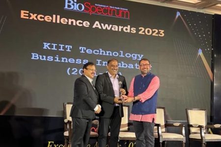 KIIT-TBI Honoured With Biospectrum Excellence Award