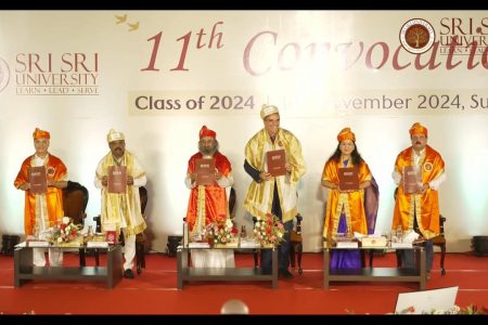574 Graduates Receive Degrees At 11th Convocation Of Sri Sri University